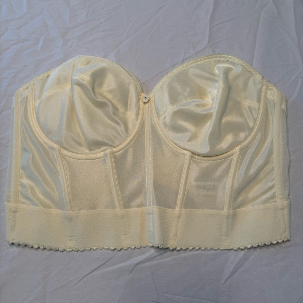 Dominique Cream Satin Lace Bra